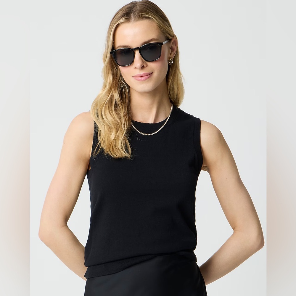 J. Crew Factory Women’s Classic Sweater Shell - Black 3X
